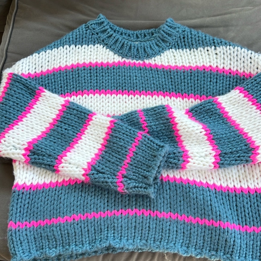 Boutique striped sweater.